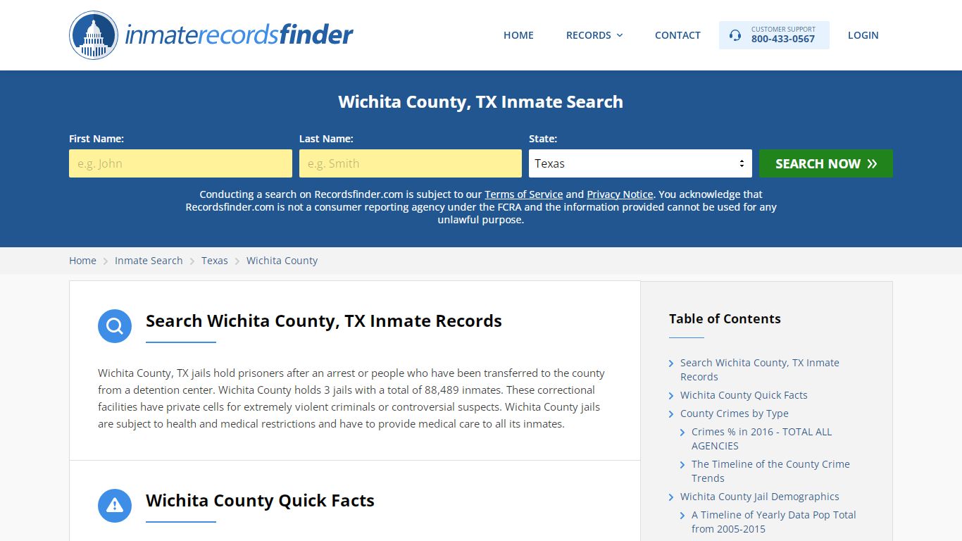 Wichita County, TX Inmate Lookup & Jail Records Online